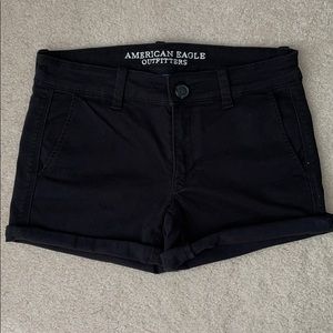 💙 2/$20 American Eagle Black Midi Twill Shorts